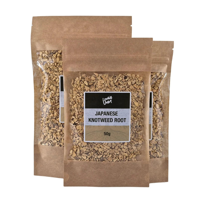 Lowhill Valley Japanese Knotweed Root Herbal Tea - Embrace Natural Balance and Vitality – 100% Pure Organically Grown Knotweed Root – No Additives or Preservatives – 100g