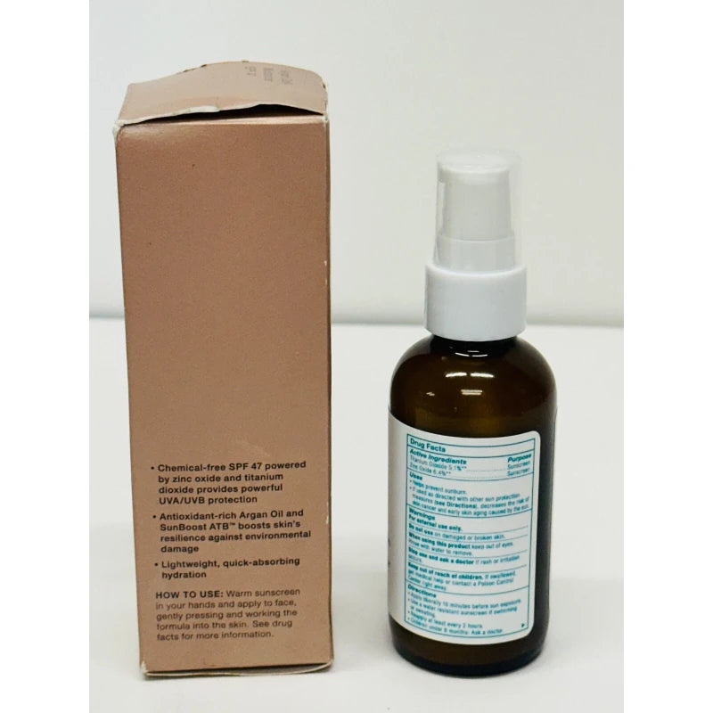 Josie Maran Argan Daily Moisturizer SPF 47 Sunboost ATB 2 oz NEW 08/25