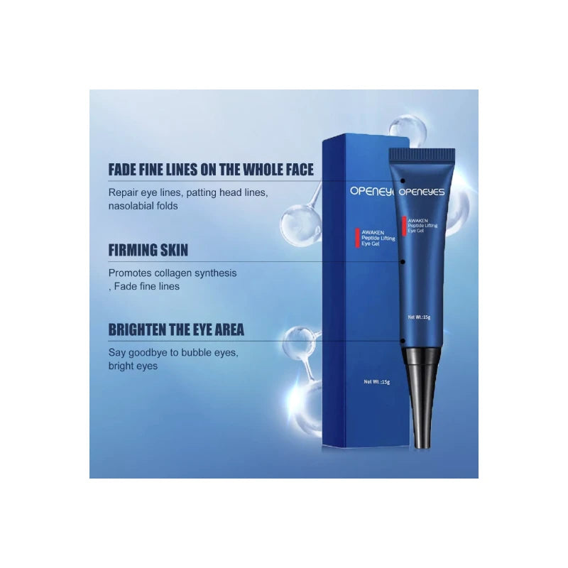 OPENEYES Awaken Peptide Lifting Eye Gel Face Cream Collagen Anti-aging A++ UK