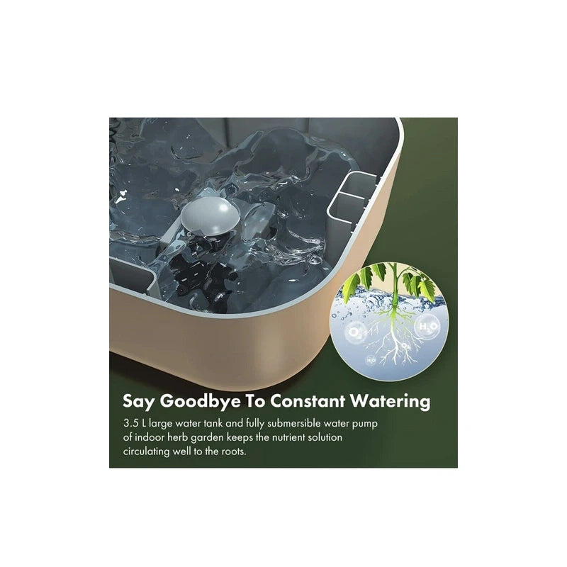 LYKO 12 Pods Hydroponics Growing System Kit, Indoor Garden W/full-spectru
