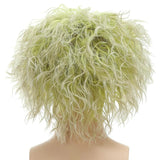 PORSMEER Mens Beetlejuice Wig - Premium Betelgeuse Green Ombre Hair short Wig with Bald Cap - Compatible with Beetlejuice Cosplay Wig | idea for Halloween Beetlejuice Costume