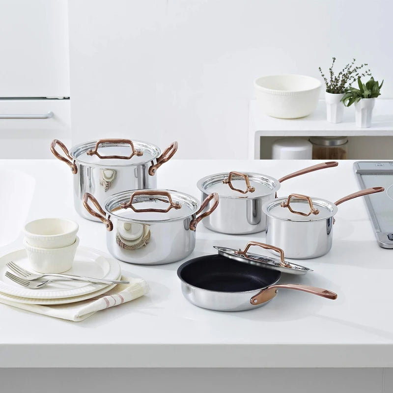 Vitacraft 3951 Induction Compatible Single Handle Pot, 4.7 inches (12 cm), Rose Gold