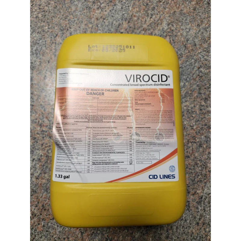 CID Lines Virocid Concentrated Broad Spectrum Disinfectant 1.33 Gallon