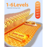 Shesangel Cordless Heating Pad for Cramps and Back Pain with 6 Heat & Massage Modes
