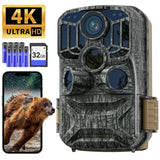 DEATTI WiFi Bluetooth Connectivity Trail Camera 0.1s Trigger Time 48 MP Night Vision