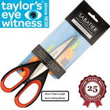 Heavy Duty All Purpose Scissor - Sabatier Professional 22cm/8.5”. Soft Grip, Dishwasher Safe, Multifunctional Utility General Use Strong Straight Edge Snips/Shears. Taylors Eye Witness