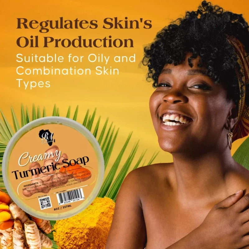 RA Cosmetics - Creamy Turmeric Soap -16oz