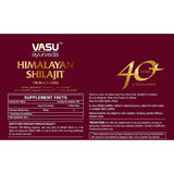 Vasu ayurveda Highest Potency 100% Natural Himalayan Shilajit Resin Pure Form of Fulvic Acid & 85+ Trace Minerals - The Black Gold - 50 Day Supply 1 Pack - Energy Booster