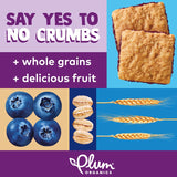 Plum Organics | Jammy Sammy Snack Bars | Organic Toddler & Kids Snacks | Blueberry & Oatmeal | 1.2 Ounce Bar (30 Total) | New Look, Packaging May Vary