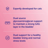 Protexin Veterinary Cystophan Urinary and Bladder Support for Cats, 240 Chicken Flavoured Capsules