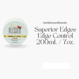 Iamblessedhands superior edges edge control gel Hair Styling - Specification: Medium (3.5 oz) lightly scented