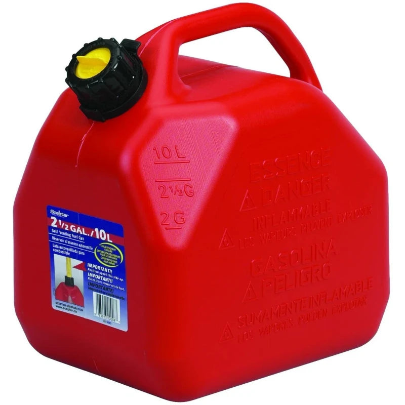 Scepter 07079 10 Liter 2.5 Gallon Fuel Can Red 31 x 29 x 20 centimeter ...