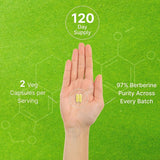 Berberine Max Supplement, 5,000mg Per Serving, 240 Veggie Capsules – 97% Pure Berberine HCL – 25:1 Root Extract – Vegetarian Friendly, Non-GMO