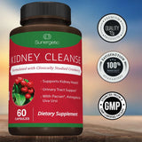 Kidney Cleanse Supplement-Kidney Support Formula With Cranberry - 60 Capsules