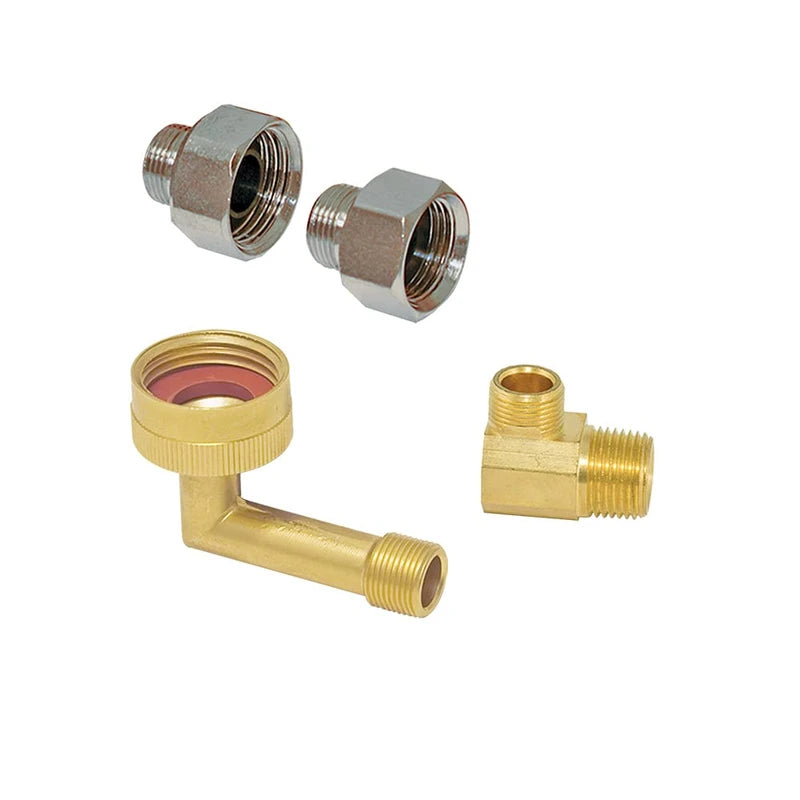Eastman Flood Defender Dishwasher Installation Kit, 6 Ft. Supply Line, Built-in Auto Shutoff Valve, 3/8 In. Compression, 3/4 In. FHT and 3/8 In. MIP Elbows, Stainless Steel Dishwasher Connector, 98556