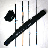 Fisherman's Life No Excuses Travel Rod with Protective case Travel Friendly Reel Protector Fish Anywhere Anytime (9 ft 4 inch)