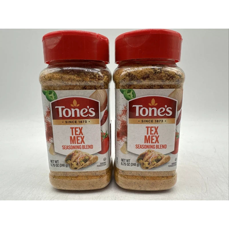 Tone's Lot 2 Tone's Tex Mex Seasoning Blend 8.75 oz. NEW SEALED EXP. 9-14-25