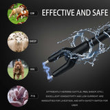 Kehail Retractable Aluminum Cattle Prod, 43.6" Waterproof Cattle Prod Stick, Rechargeable Electric Livestock Prod (1 Pack)