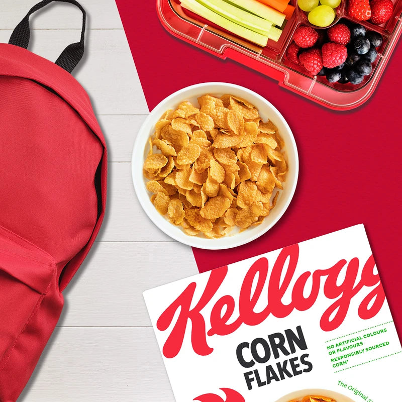 Kellogg's Corn Flakes (1 x 375 g) - Crispy Breakfast Cereals from Sun-kissed Corn - The Classic Without Artificial Colours and Flavourings