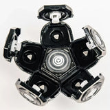 AidallsWellup 6D Replacement Shaver Head, Washable, 2X Clipping Storage Per Blade, Silver