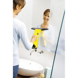 Kärcher Akku-Fenstersauger WV Classic (Akkulaufzeit: 20 min, Sprühflasche mir Mikrofaserbezug, Fensterreiniger-Konzentrat 20 ml)