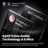 SoundPEATS Air4 Pro Noise Cancelling Wireless Earbuds, Bluetooth 5.3 Wireless Earbuds with 6 Mics CVC 8.0 ENC, AptX Adaptive Earphones, Multipoint Connection, in-Ear Detection, App Customize EQ