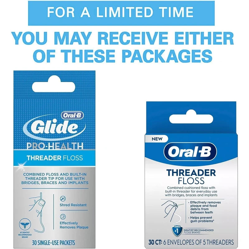 Oral-B Glide Threader Floss (Pack of 4)