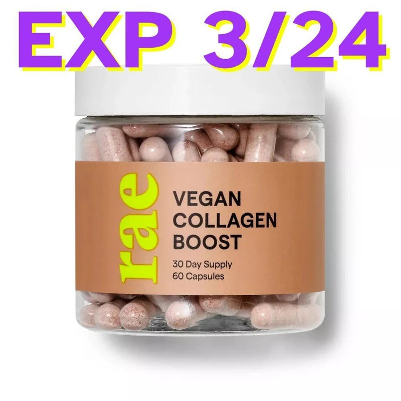 Rae Wellness Vegan Capsules for Natural Collagen Boost SEE PIC FOR DATE