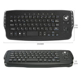 Fonicer [Updated] Multimedia 2.4Ghz Wireless Mini Keyboard with Trackball Mouse Scroll Wheel for PC/Mac/Android Tv Box, Remote Controller,X Structure，QWERTY UK Layout