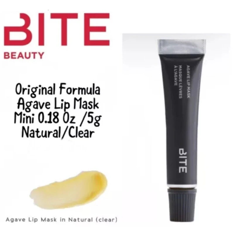 Bite Beauty Original Bite Beauty Agave Lip Mask Natural Clear Travel Size .18oz With Lanolin