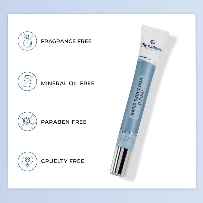 Plexaderm Rapid Reduction Eye Serum - Advanced Formula Anti Aging Visibly Reduces Under-Eye Bags, Wrinkles, Dark Circles, Fine Lines & Crow's Feet Instantly Instant Wrinkle Remover for Face