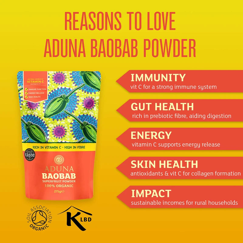 Aduna Non-Heating baobabusu-pa-huru-tupauda- (Baobab Fruit Pulp Powder) , , ,