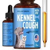Alfa Pet Dog Cough Treatment Liquid ? Cat and Dog Cough Suppressant ? Natural Supplement for All Breeds ? Care for Breathing During All Life Cycle ? Marshmallow Root + Mullein Leaf in The Composition ? 2 Oz