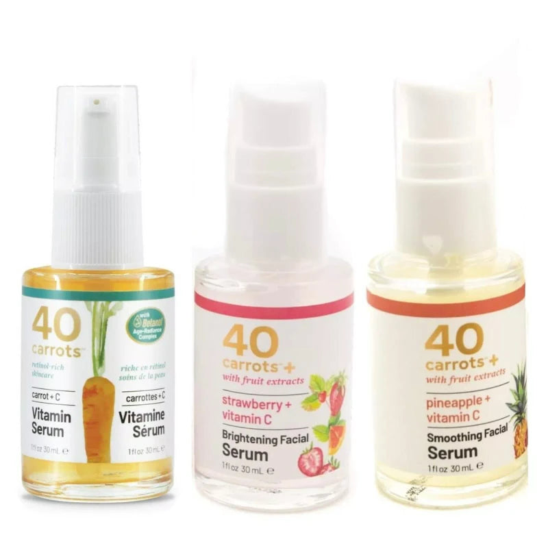 40 CARROTS Strawberry & Pineapple & Carrot + Vitamin C Vitamin Serum 1 oz - Pineapple + Vitamin C