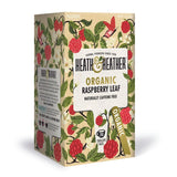 Heath & Heather Organic Raspberry Leaf Teabags | Individually Wrapped Caffeine-Free Herbal Tea Infusion Blend for Pregnancy | 1 Pack of 20, Total 20 Tea Bags