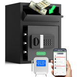 FORFEND Smart Home Safe | WiFi Safe Box App Lock/Alarm | Voice Command, Kidnap Alarm, Tamper Detect, Frozen Mode, Sub Account| Digital Safe Anti Theft