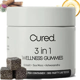 KANBHE Cured 3 in 1 Gummies, Shilajit Gummie, Cured 3 in 1 Shilajit Gummies for Men, Natural Energy Boost, Gummie for Men, 30 Day Supply Per Bottle