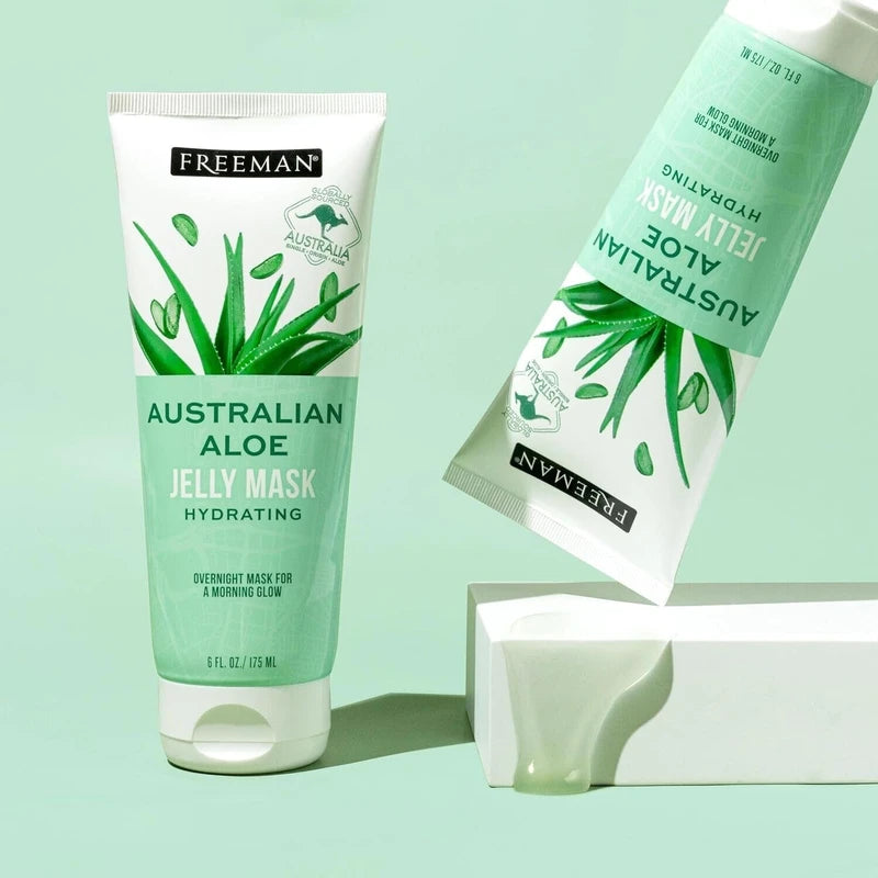 Freeman Exotic Blends Australian Aloe Jelly Mask Leave-On Overnight Facial Ma...