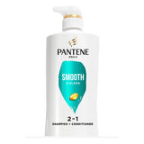 Pantene PRO-V Smooth & Sleek 2in1 Shampoo and Conditioner, 17.9oz/530mL