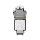 Lieber Silk White 1 Gang Outdoor Dimmer Switch IP66 Trailing/Leading Edge with Enkin Technology 150W LED (300w Halogen/Incandescent) | Weatherproof, Stormproof, Dirt and Rubble Free, Durable