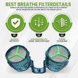 Nose Protection Filter - Protective Filter Against Allergies and Pollution - Helps Relieve Allergies from Pollen, Mites and Dust with Reusable Nose Filter and 30 Disposable (S)