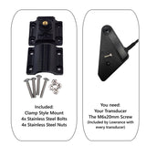 Transducer Mount for Lowrance Eagle Eye 9 - for 3/4" PVC, Summit or HDI Pole, Adjustable Clamp Style for 1" to 1.5" Pole (Clamp Style for 1" to 1.5" Pole)