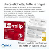 Ferrolip - Microencapsulated Iron Supplement - For Women of Reproductive Age and Pregnant Women - Lemon Flavour - 20 Single Dose Buccal Bags