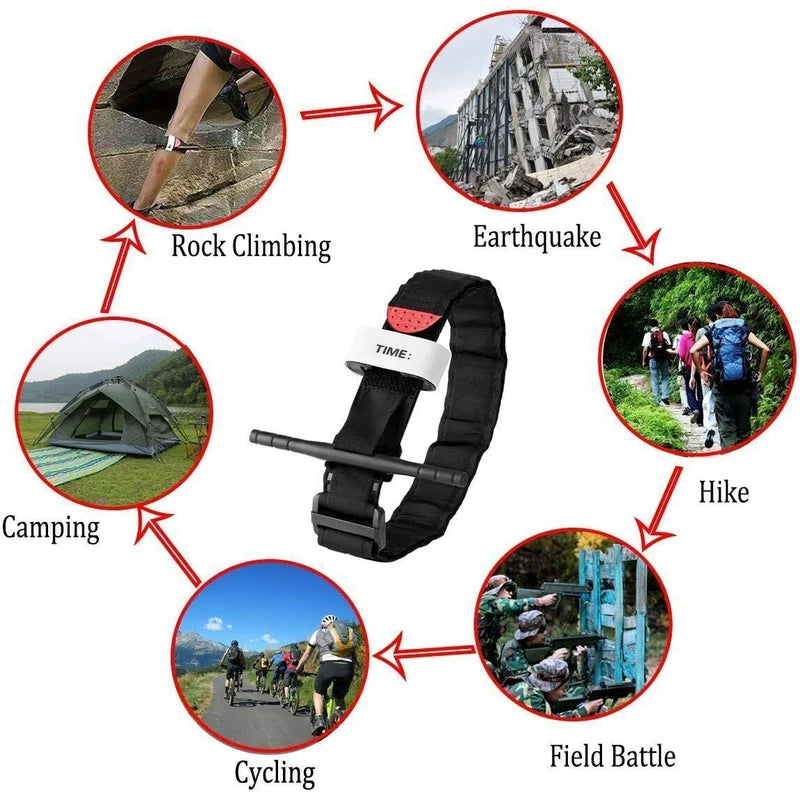 10 pcs Tourniquet Rapid One Hand Application Emergency Outdoor First Aid Kit