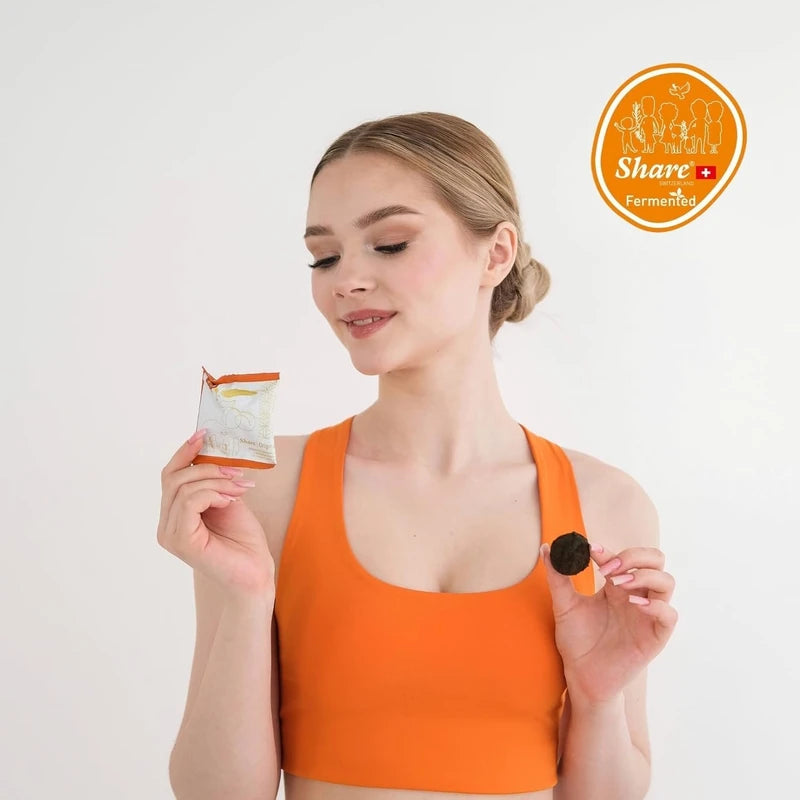 Share Share Original? fermented Japanese apricot/plum (7-pc Starter BOX): 30+month fermented , effective natural alternative to lab-made laxatives & probiotics, vegan & non-GMO, individually wrapped, gift size, Swiss-made