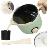 TOAUTO 1.5L Handheld Candle Melting Pot Small Wax Melting Pot with Easy Pour Spout, Two Power Levels, Easy Clean Non-Stick for DIY Crafting Beginner Green/Purple - Color: Green-1.5L