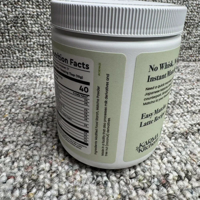Karma Kitchen Instant Matcha 6 Oz Premium Japanese Green Tea