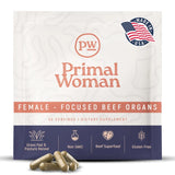 Primal Woman Primal Woman Beef Organ Supplement for Women - Beef Liver for Women, Grass Fed Beef Liver Supplement, Grassfed Beef Liver Supplement for Women | Primal Beef Liver Capsules Women (60 Capsules)