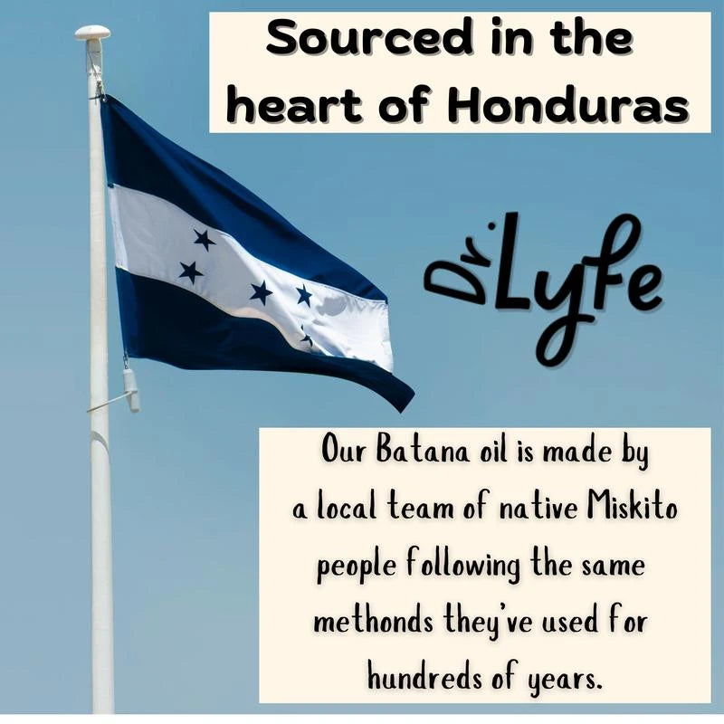 Dr.Lyfe 100% Raw Batana oil for healthier, fuller, & thicker hair. 4oz Jar