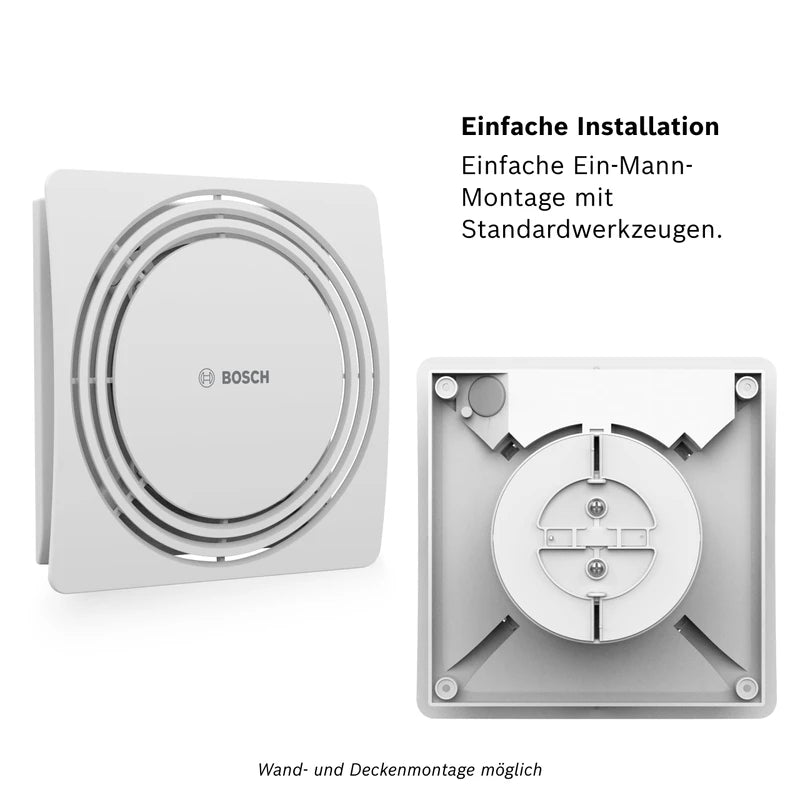Bosch 1900 DH W125 Quiet Bathroom Fan with Humidity Sensor